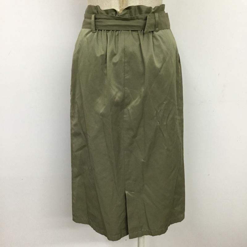 AGBYAQUAGIRL M エージーバイアクアガール スカート ひざ丈スカート C12-76014 ベルト付き Skirt Medium Skirt 10078829_画像2
