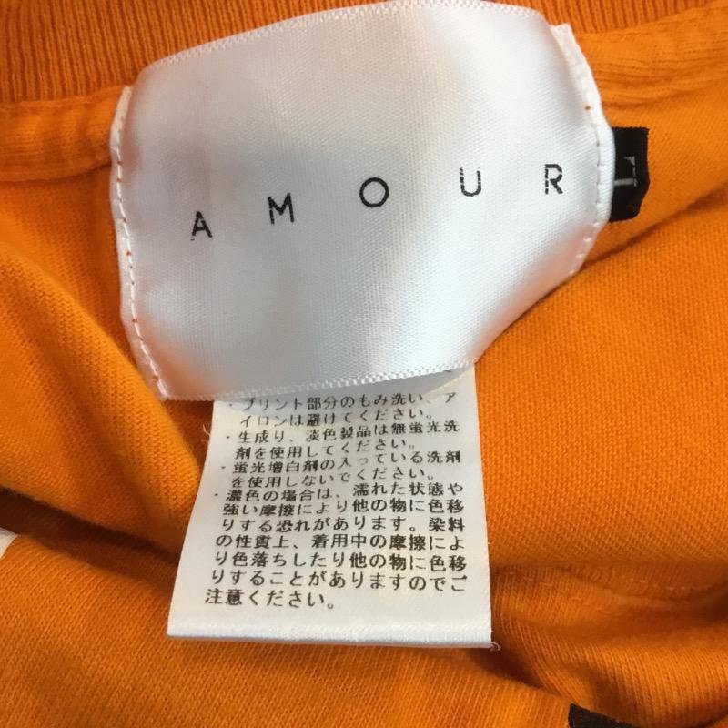 AMOUR L アムール Tシャツ 半袖 T Shirt 橙 / オレンジ / 10035360_画像8