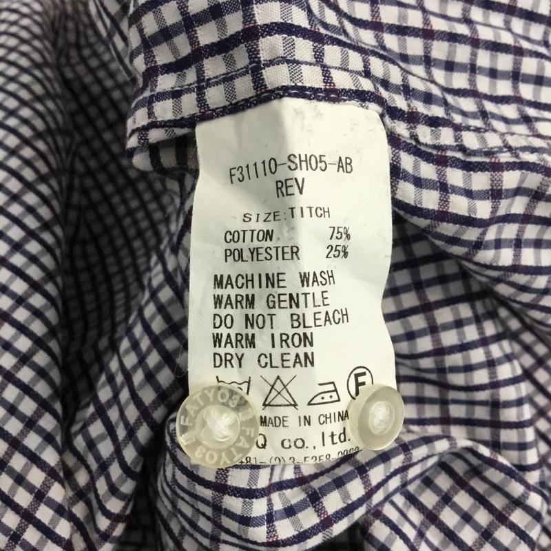 FAT Mefei футболка, блуза длинный рукав проверка рубашка рубашка с длинным рукавом кнопка down рубашка Shirt Blouse 10044824