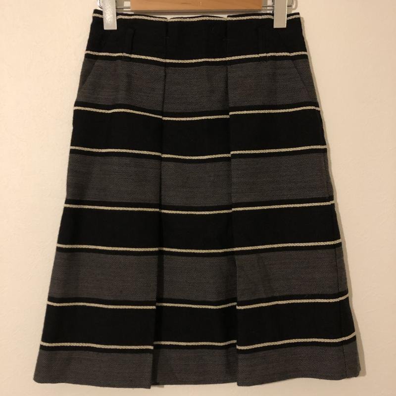 INED 7 イネド スカート ひざ丈スカート Skirt Medium Skirt 白 / ホワイト / X 黒 / ブラック / X 灰 / グレー / 10005530_画像1