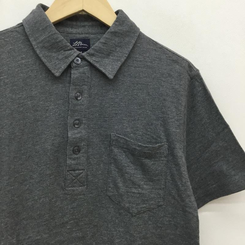 L.L.Bean M エルエルビーン ポロシャツ 半袖 Polo Shirt 灰 / グレー / 10051391_画像3