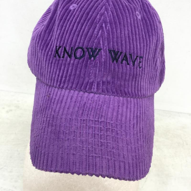 KNOW WAVE 表記無し ノウ ウェイブ 帽子 キャップ コーデュロイキャップ Cap 紫 / パープル / 10042366_画像7