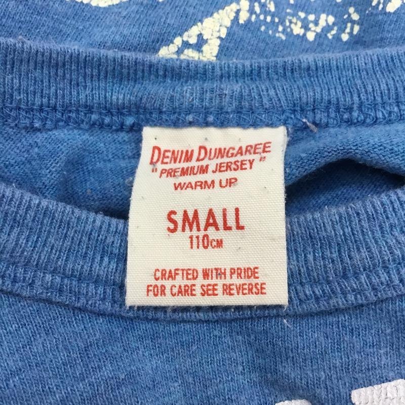 DENIM DUNGAREE 110cm デニムダンガリー Tシャツ 半袖 無地 ロゴ T Shirt 水色 / ライトブルー / 10023566_画像5