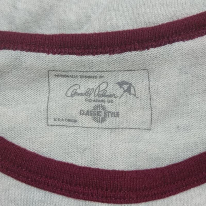 Arnold Palmer 3 アーノルドパーマー Tシャツ 長袖 T Shirt 灰 / グレー / X えんじ / ワインレッド / 10033481_画像4