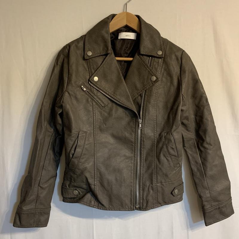 select MOCA M セレクトモカ ジャケット、上着 レザージャケット フェイクレザー 合成皮革 Jacket 茶 / ブラウン / 10031297_画像1