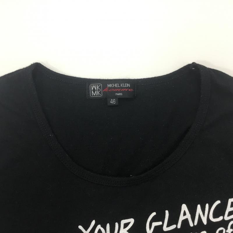 MICHEL KLEIN 46 ミッシェル・クラン Tシャツ 半袖 T Shirt 黒 / ブラック / 10000168_画像4