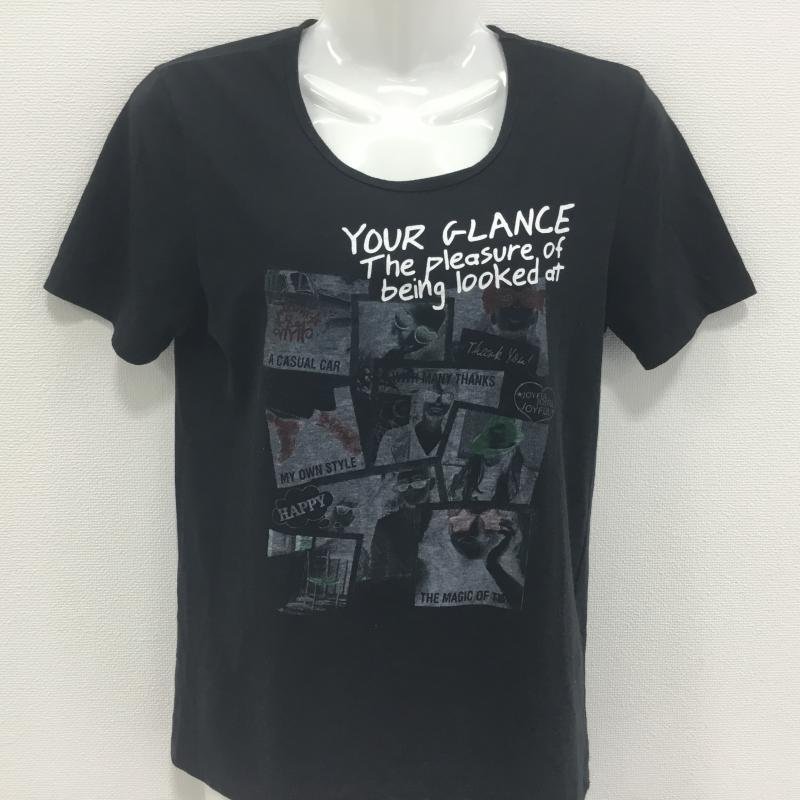 MICHEL KLEIN 46 ミッシェル・クラン Tシャツ 半袖 T Shirt 黒 / ブラック / 10000168_画像1