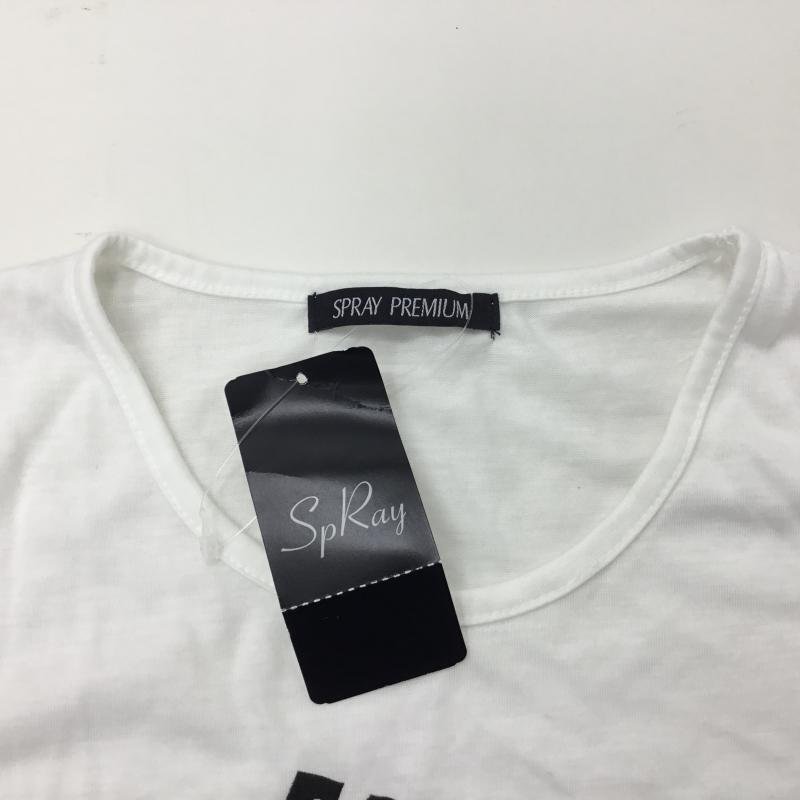 SPRAYPREMIUM FREE スプレイプレミアム Tシャツ 半袖 T Shirt 白 / ホワイト / X 黒 / ブラック / 10000160_画像4
