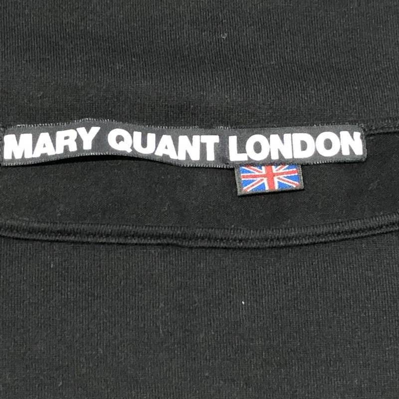 MARY QUANT LONDON M マリークヮントロンドン カットソー 七分袖 Cut and Sewn 黒 / ブラック / X 白 / ホワイト / 10008084_画像4