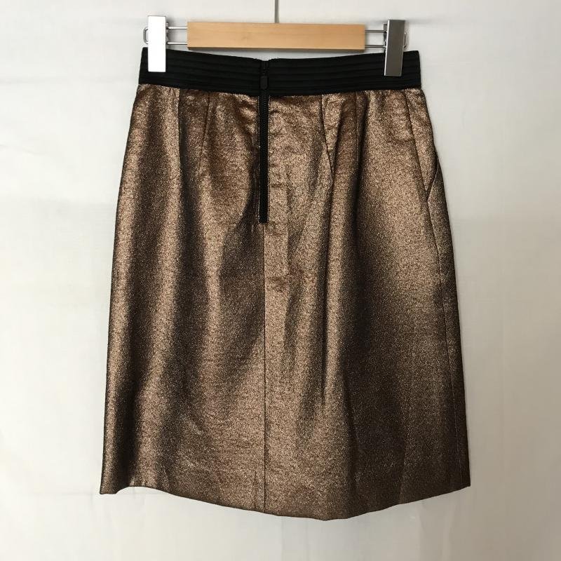 UNTITLED 2 アンタイトル スカート ひざ丈スカート Skirt Medium Skirt 茶 / ブラウン / X 黒 / ブラック / 10007106_画像2