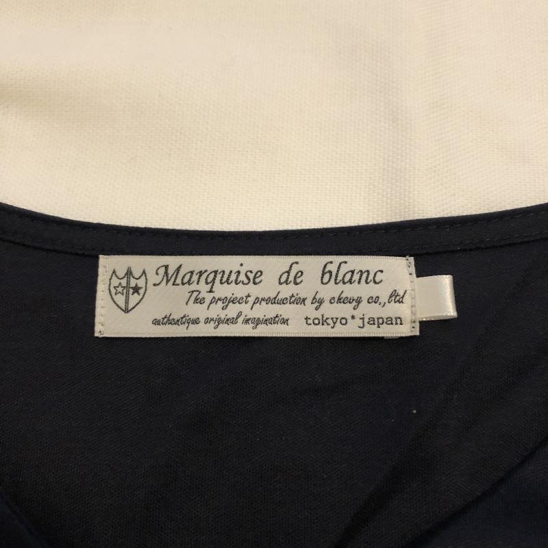 Marquise de blanc 40 マルキスデブラン カットソー 長袖 Vネックカットソー Cut and Sewn 紺 / ネイビー / 10012315_画像5