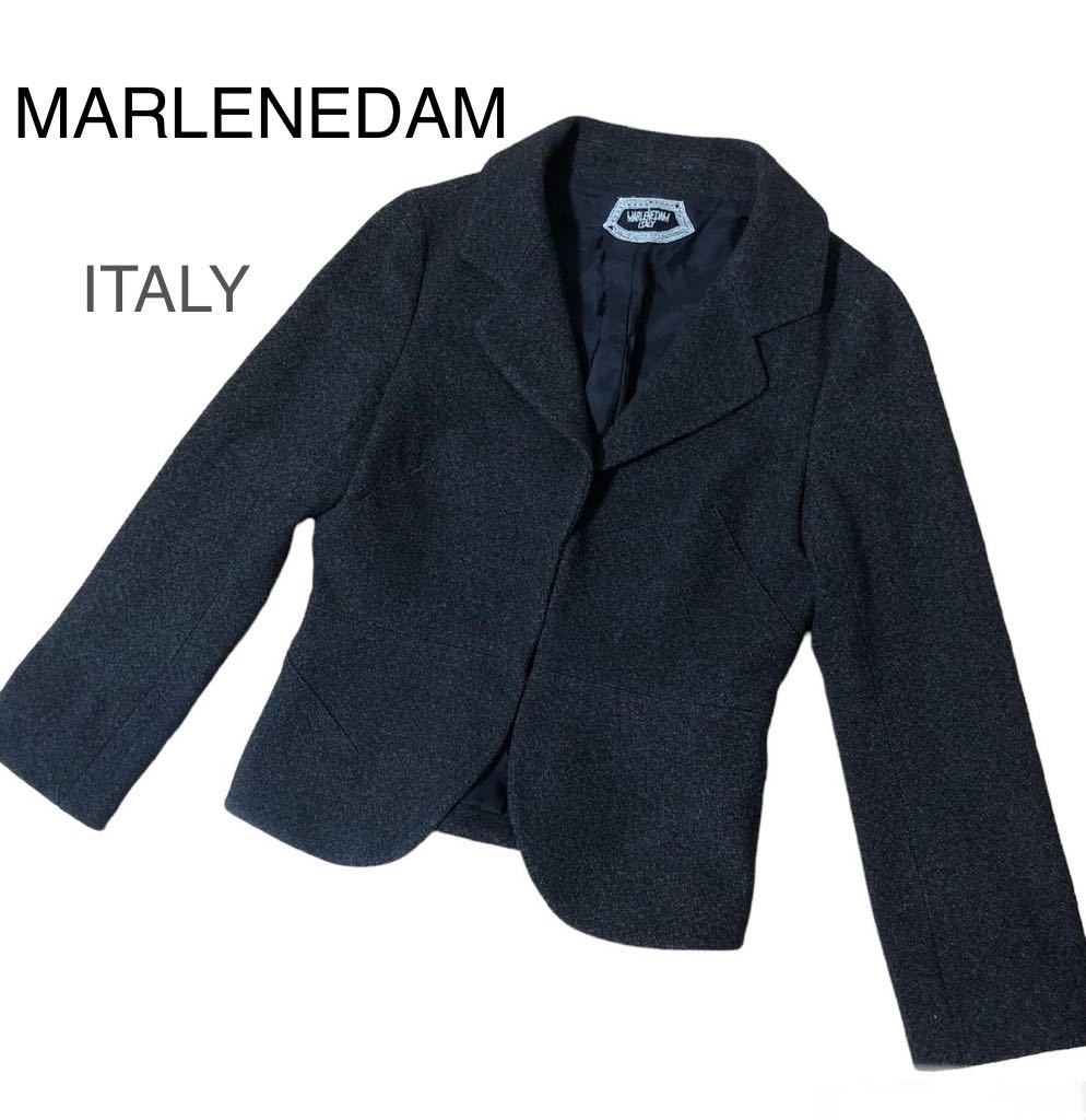 MARLENEDAM マーレンダム　ITALY 羊毛　カシミヤ混　ジャケット