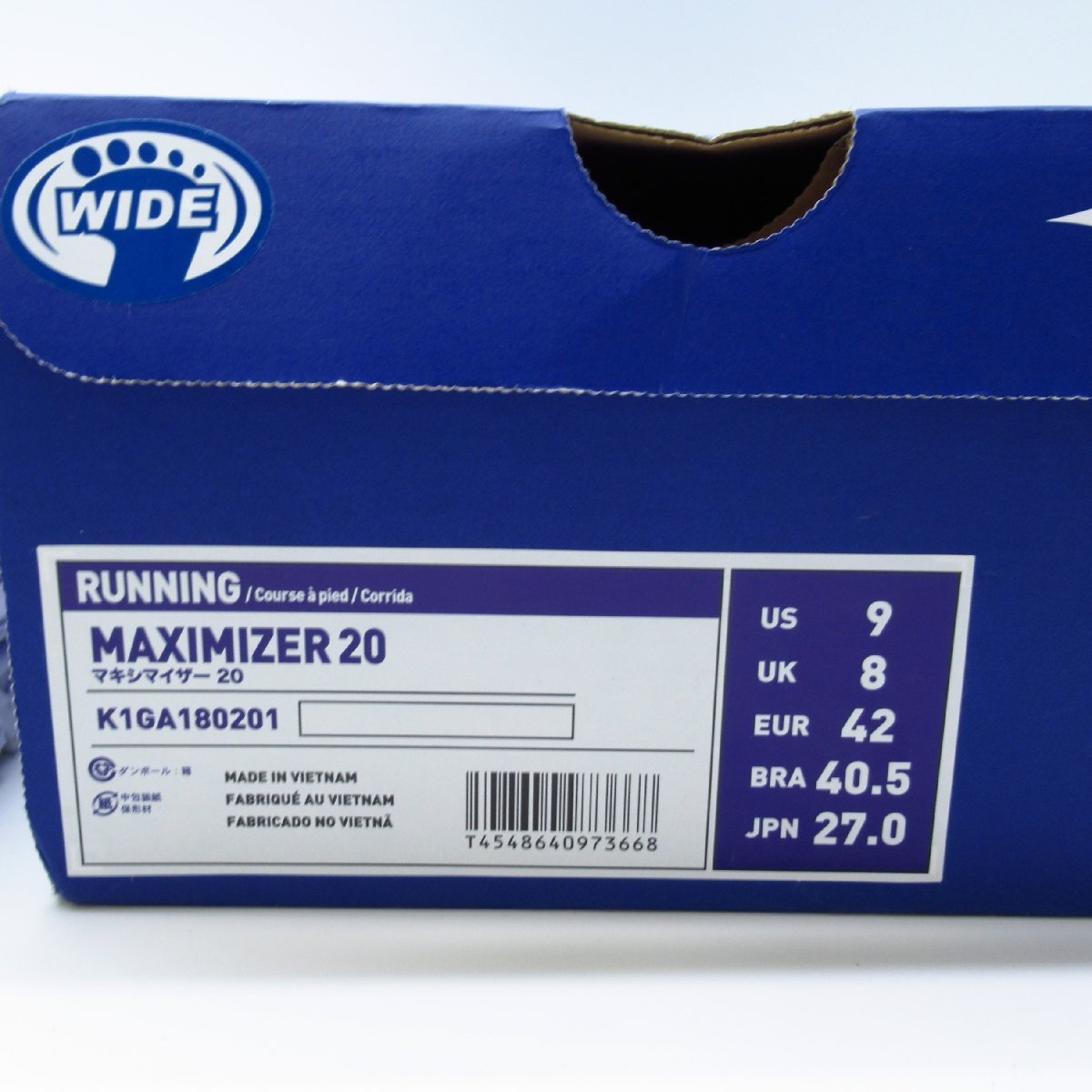 [ new goods unused ] Mizuno MIZUNO 27.0. Maxima i The -20 MAXIMIZER running shoes white shoes K1GA180201