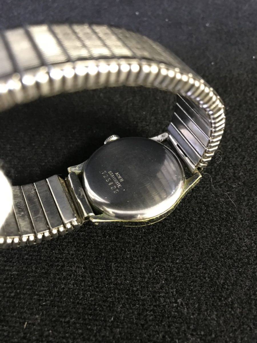 H35★OMEGA オメガ スモセコ 手巻き アンティーク レディース 腕時計 稼働品_画像6