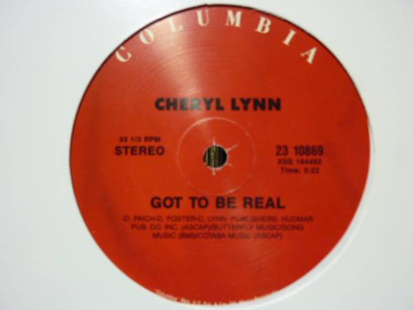 cheryl lynn/got to be real_画像1