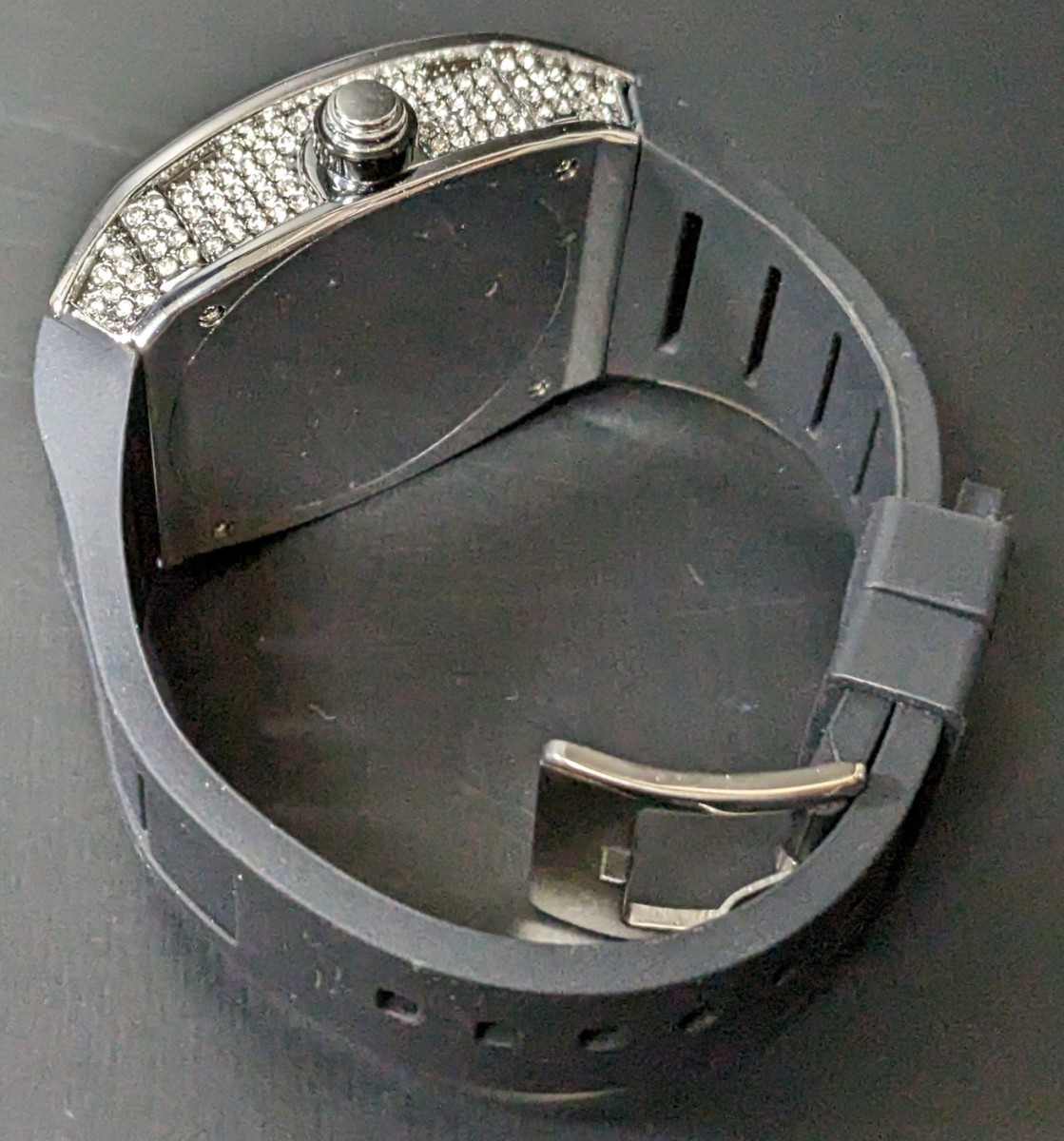 新品 腕時計 リシャールミルtype クオーツ オマージュウォッチ ラバー トノー RM ラグジュアリー ダイヤモンド_画像8