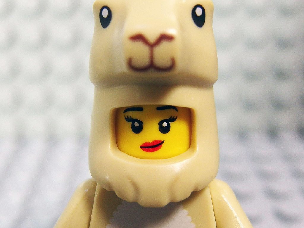 ★LEGO★ミニフィグ【シリーズ20】Llama Costume Girl(7102707)の画像4