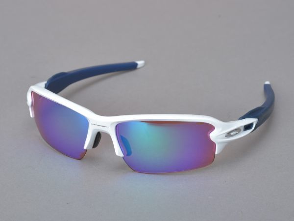 100円～ 美品 OAKLEY オークリー サングラス FLAK2.0 OO9271-2561 眼鏡 Polished White Prizm Golf Iridium ケース付 #60※4875