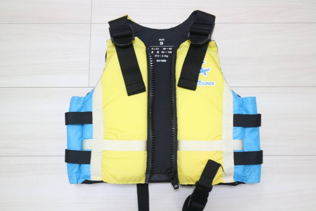 ★美品★ REEF TOURER リーフツアラー ライフジャケット フローティングベスト SV-1500 Sサイズ 子供用 キッズサイズ♪_画像1