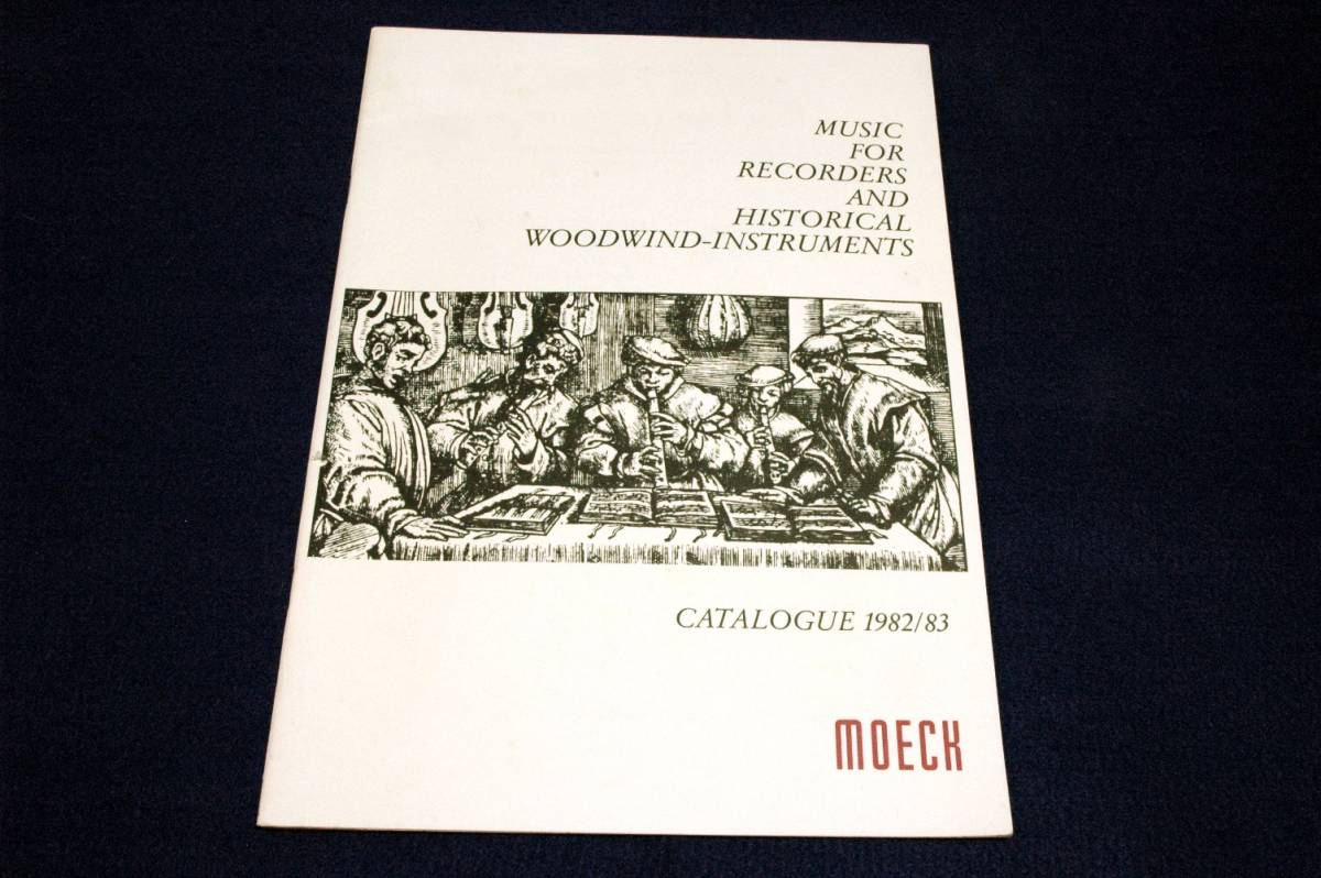 Moeckメック■輸入リコーダースコア・カタログ 1982/83■MUSIC FOR RECORDERS AND HISTORICAL WOODWIND-INSTRUMENTS_画像1