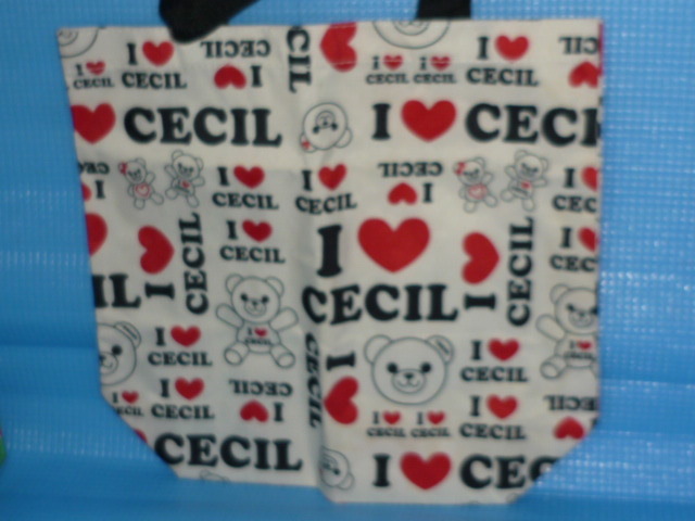 A* unused * not for sale *CECIL McBEE( Cecil McBee )2011 year se sill Bear tote bag . ballpen other 4 point 