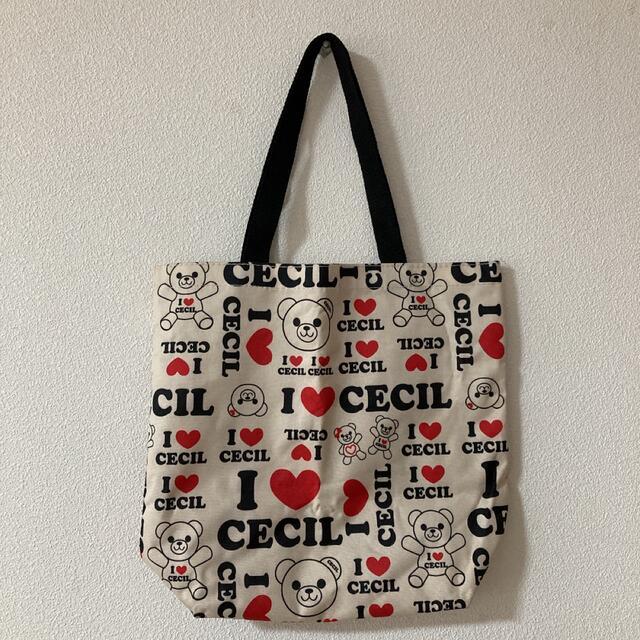 A* unused * not for sale *CECIL McBEE( Cecil McBee )2011 year se sill Bear tote bag . ballpen other 4 point 