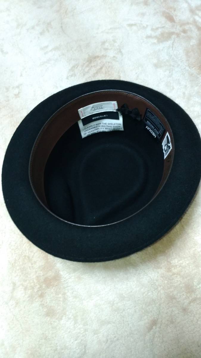 [半價或更低新款] CA4LA卡西利亞帽子羊毛黑色60厘米男士 原文:【半額以下　新品】CA4LA カシラ ハット ウール ブラック　60㎝　メンズ