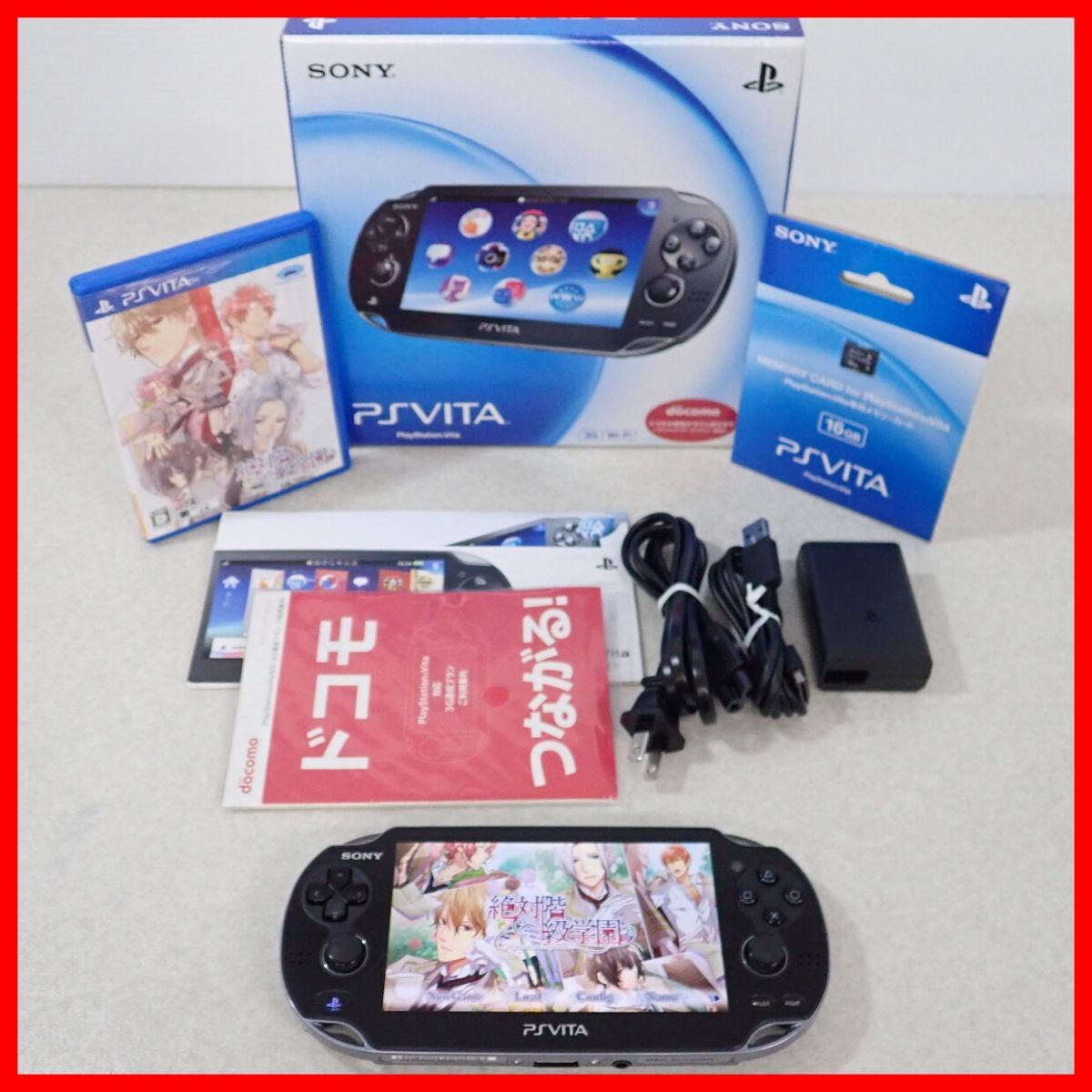 動作品 PSVITA プレイステーション・ヴィータ 本体 PCH-1100 箱説付 +