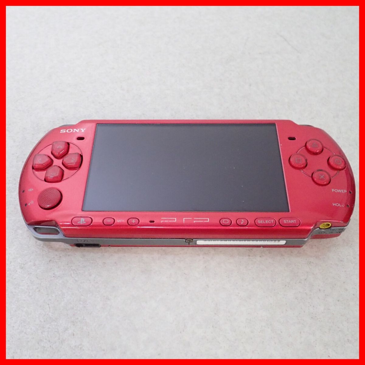 動作品 PSP 本体 ラディアント・レッド プレイステーションポータブル
