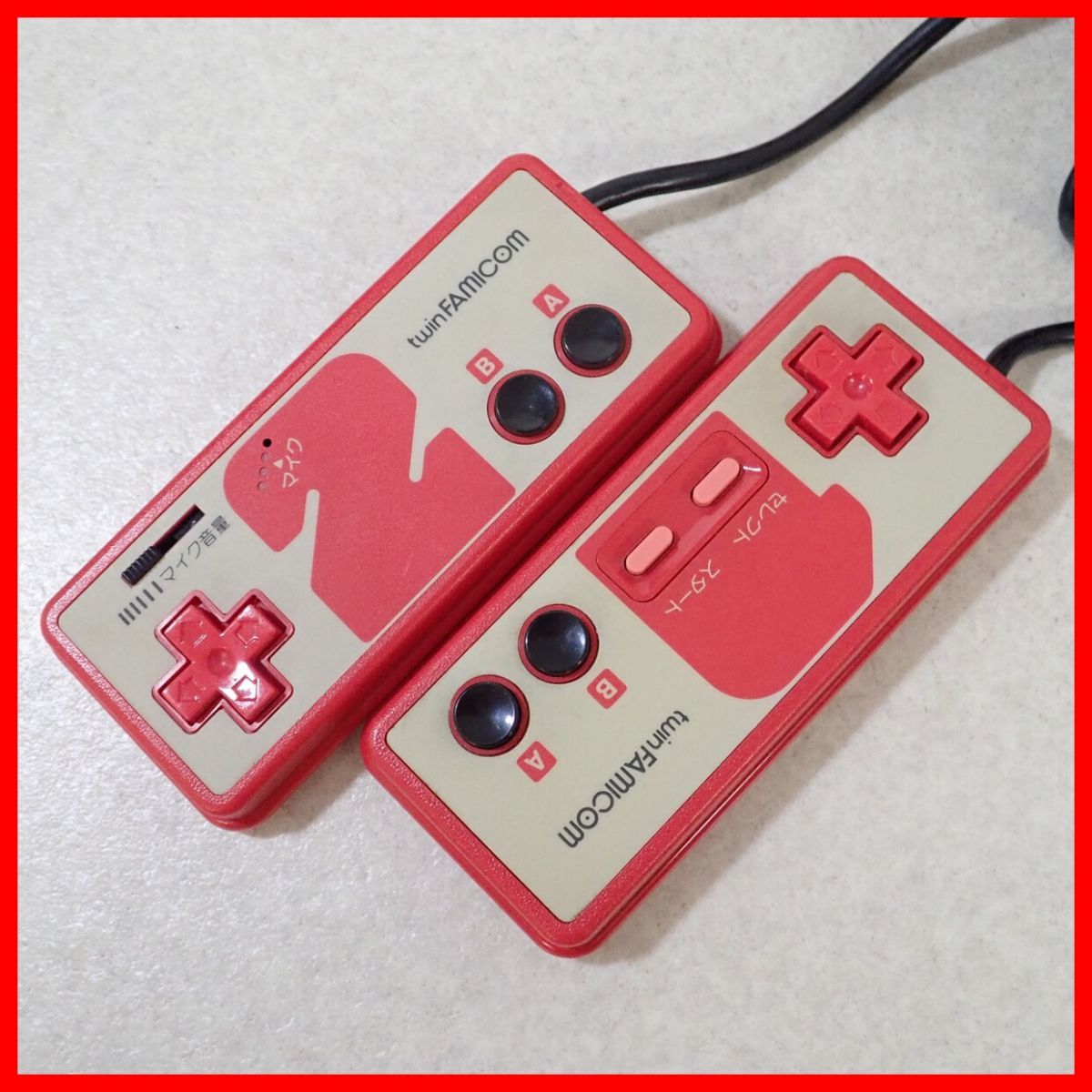 □□ツインファミコン twin FAMICOM AN-500R レッド 美品□□-