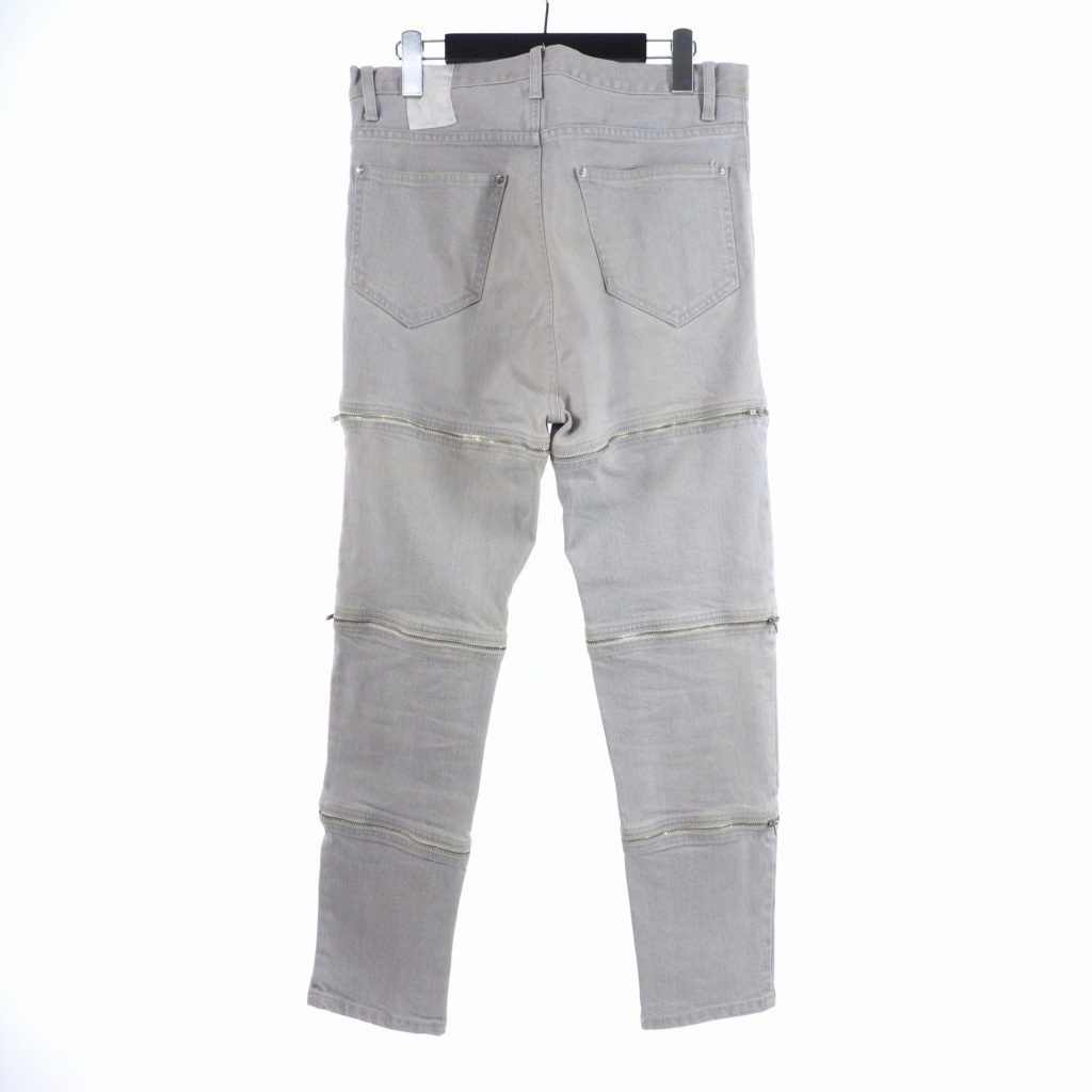 フーワット whowhat Zip Change Denim ジップチェンジデニム テーパード デニム ジーンズ M グレー系 メンズ_画像2