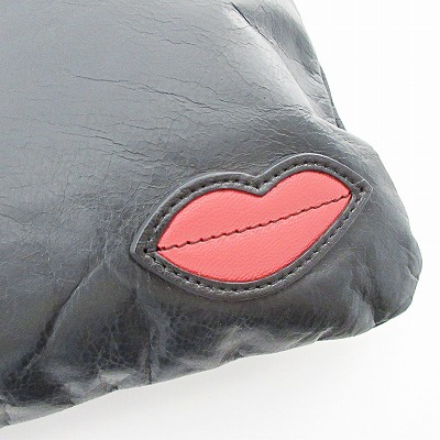 belakami-BERACAMY clutch bag pouch lip leather black black 1004 lady's 