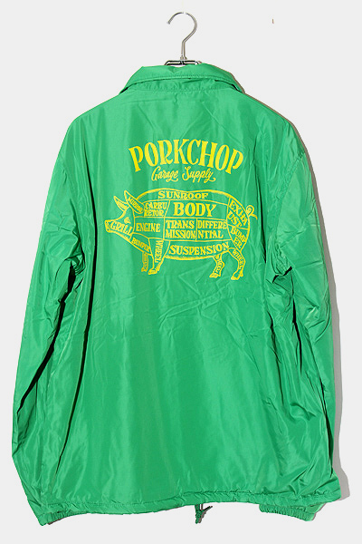 未使用品 22AW PORKCHOP GARAGE SUPPLY ポークチョップ SIZE:L ORIGINAL BOA COACH JKT オリジナルボアコーチジャケット GREEN グリーン PC_画像2