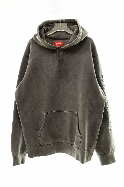 シュプリーム SUPREME 19SS Overdyed Hooded Sweatshirt Black パーカーM【ブランド古着ベクトル】231003☆AA★ メンズ