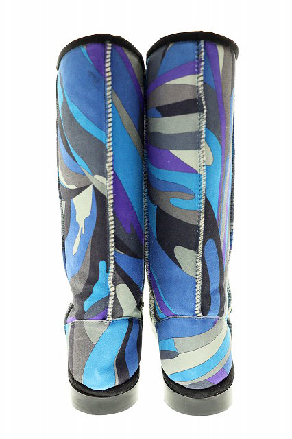 日本最大の 38 ムートンブーツ スエード PUCCI EMILIO エミリオプッチ
