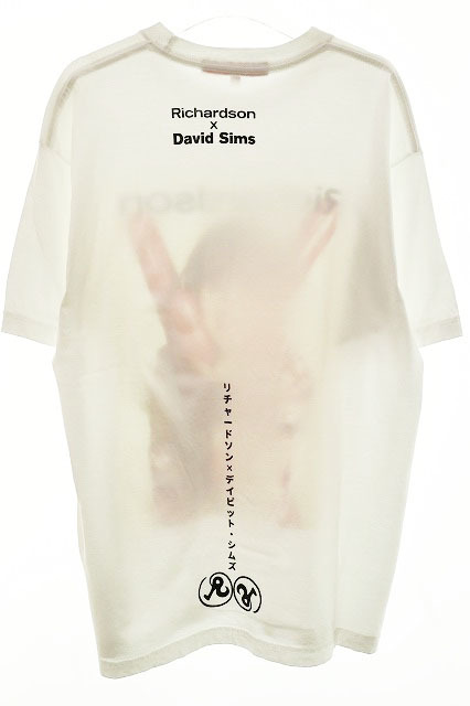 Richardson リチャードソン David Sims 20SS プリント Tシャツ 半袖 カットソー ホワイト M【ブランド古着ベクトル】231019 メンズ_画像2