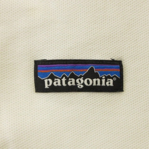 パタゴニア Patagonia ポロシャツ 半袖 ロゴ サイドスリット コットン 白 ホワイト S トップス ■GY01 メンズ_画像6