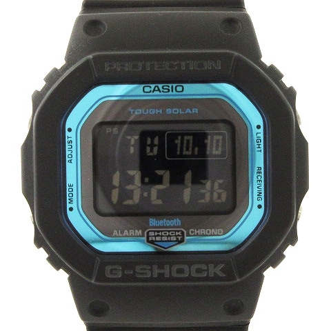 カシオジーショック CASIO G-SHOCK 腕時計 GW-B5600-2 デジタル 電波 ソーラー Bluetooth スマホ連動 黒 ブラック ブルー系 ウォッチ ■SM1