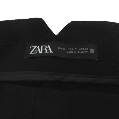ザラ ZARA パンツ ペグトップ テーパード ストレッチ ブラック 黒 S レディース_画像7