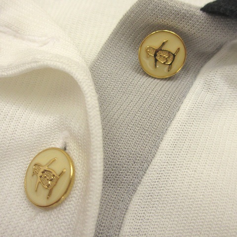  Munsingwear одежда MUNSINGWEAR рубашка-поло короткий рукав Logo вышивка задний принт дизайн кнопка хлопок белый белый M #YGT женский 