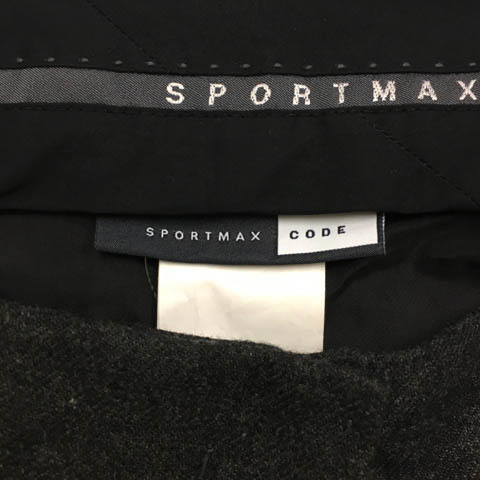 スポーツマックスコード マックスマーラ SPORTMAX CODE パンツ ハーフ ショート キュロット タック 無地 36 グレー レディース_画像5