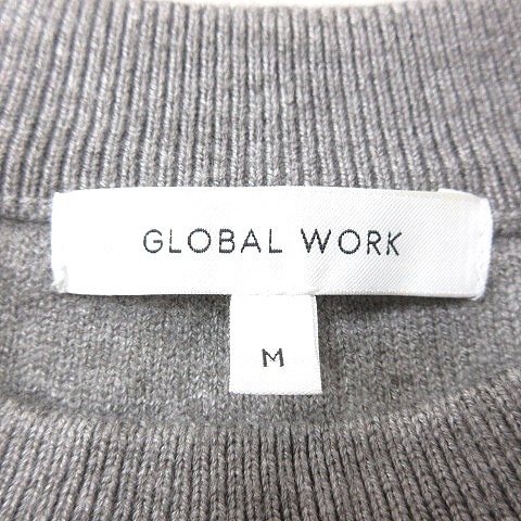 グローバルワーク GLOBAL WORK ニット セーター 長袖 M グレー /MN レディース_画像5