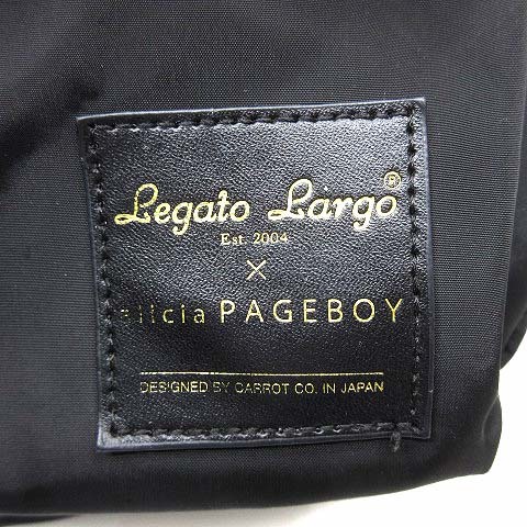 ページボーイ PAGE BOY レガートラルゴ Legato Largo 別注 ミニ リュック デイパック ブラック 黒 レディース_画像6