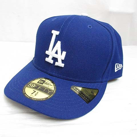 未使用品 ニューエラ NEW ERA 59FIFTY 5950 MLB ロサンゼルス ドジャース ベースボール キャップ 帽子 7 5/8 60.6cm 青 ブルー 正規品_画像1