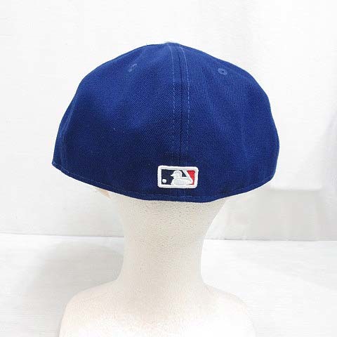 未使用品 ニューエラ NEW ERA 59FIFTY 5950 MLB ロサンゼルス ドジャース ベースボール キャップ 帽子 7 5/8 60.6cm 青 ブルー 正規品_画像4