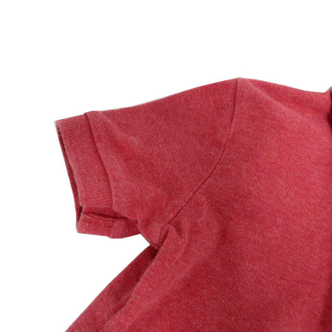 ポロ ラルフローレン POLO RALPH LAUREN ポロシャツ 半袖 ポニー刺繍 コットン レッド系 赤系 3 キッズ_画像4