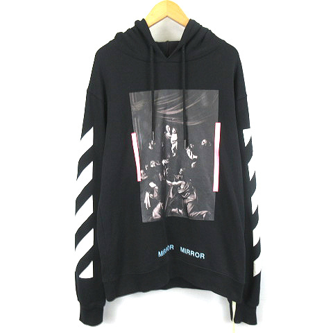 オフホワイト OFF WHITE ☆AA☆17SS CARAVAGGIO HOODIE プリント プル