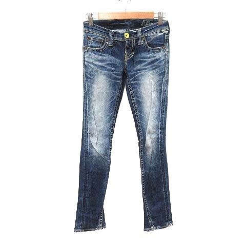  Rodeo Crowns Rodeo Crowns Denim pants jeans skinny stretch woshu processing 23 blue blue /CT #MO lady's 