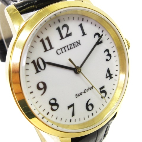 シチズン CITIZEN コレクション 腕時計 ウォッチ アナログ 3針 エコドライブ BJ6543-10A 文字盤ホワイト ゴールドカラー ■SM1 メンズ_画像2