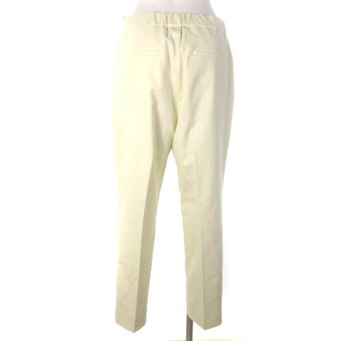 Ined INED close model tapered pants slacks center Press eggshell white 11 lady's 